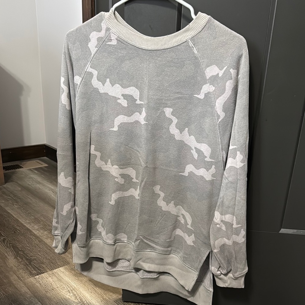 Gray Camouflage Sweatshirt